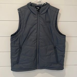 Dark Grey North Face vest-Xl